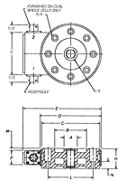 Universal Flat Load Cells - Dimension Drawing